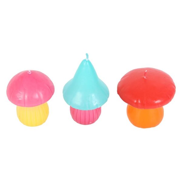 Set of 3 Mushroom Shaped Candles - Image 3