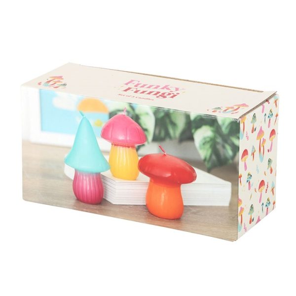 Set of 3 Mushroom Shaped Candles - Image 4