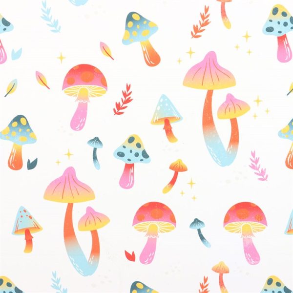 23cm Medium Funky Fungi Mushroom Print Gift Bag - Image 4