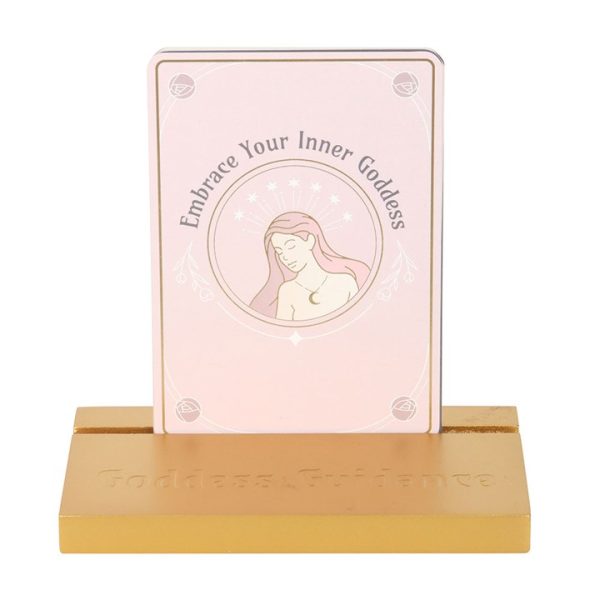 Goddess Energy Affirmation Cards with Wooden Stand - Image 3