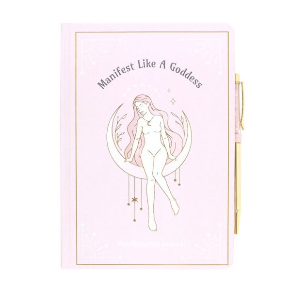 Goddess Energy A5 Manifestation Journal and Rose Quartz Crystal Pen - Image 2