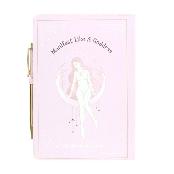 Goddess Energy A5 Manifestation Journal and Rose Quartz Crystal Pen - Image 3