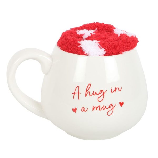 Hug in a Mug Heart Mug and Socks Set - Image 2