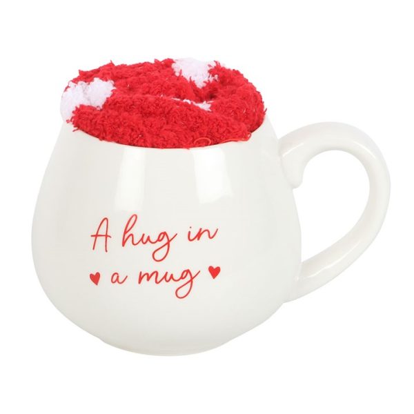 Hug in a Mug Heart Mug and Socks Set - Image 4