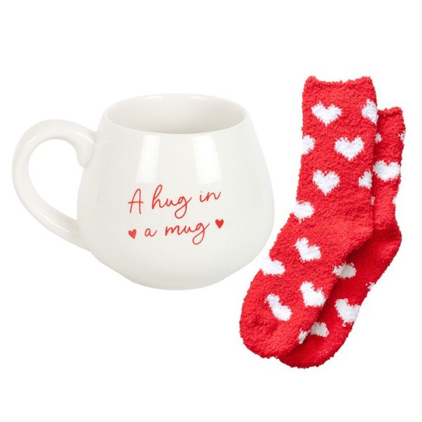 Hug in a Mug Heart Mug and Socks Set - Image 5