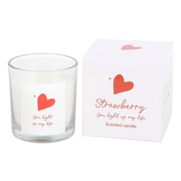 You Light Up My Life Strawberry Scented Candle - Image 2