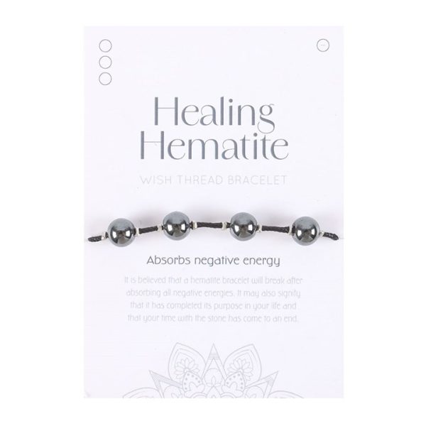 Healing Hematite String Bracelet - Image 2