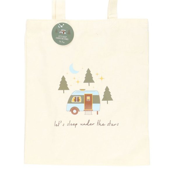 Let's Sleep Under the Stars Caravan Polycotton Tote Bag - Image 3
