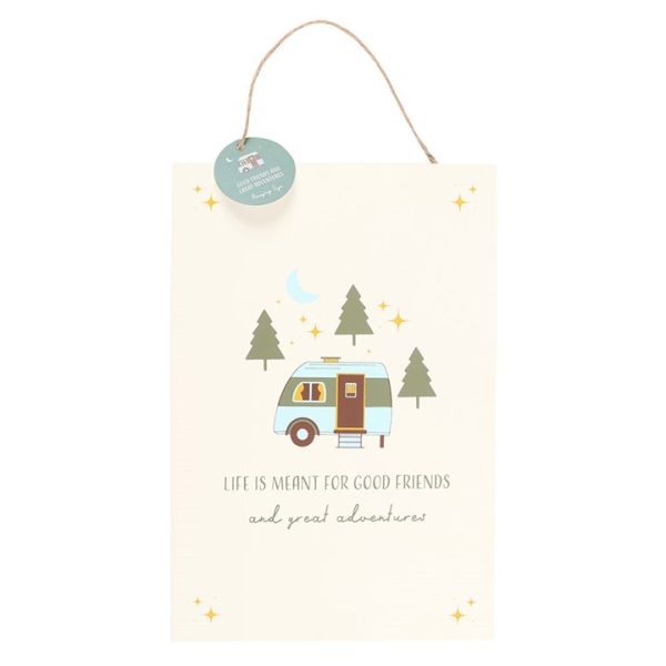Good Friends and Great Adventures Hanging Sign - Image 2