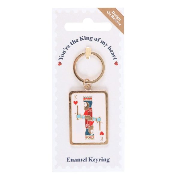 King of My Heart Playing Card Keyring - Image 2