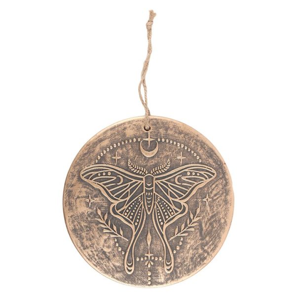 Luna Moth Terracotta Plaque - Image 2