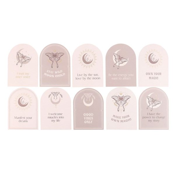 Luna Moth Affirmation Cards with Wooden Stand - Image 5
