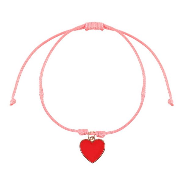 Pair of Besties Enamel Heart Charm Bracelets - Image 4