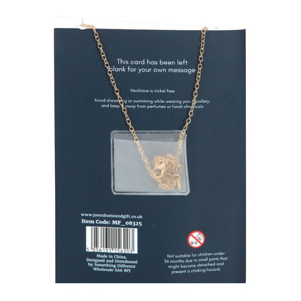 Night Owl Necklace Greeting Card - Image 3