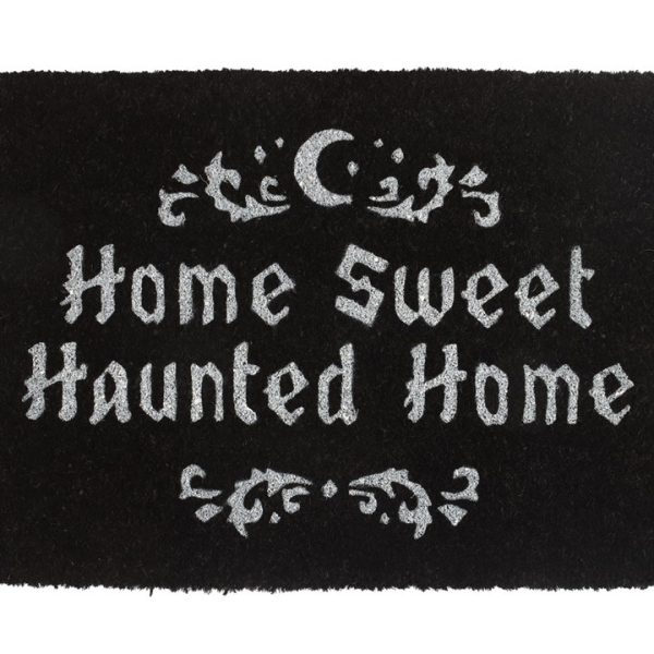Black Home Sweet Haunted Home Doormat - Image 2