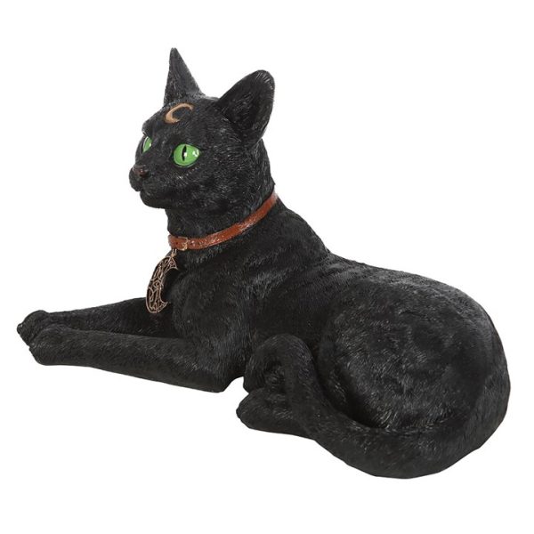 Laying Black Cat Figurine - Image 4