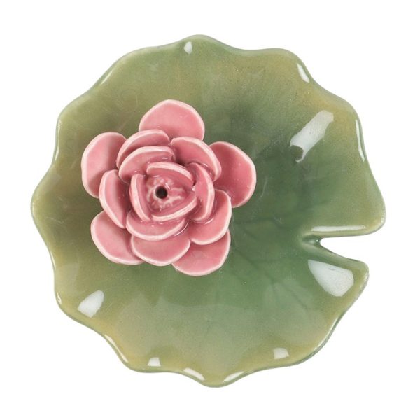 Lily Pad Trinket Dish and Incense Stick Holder - Image 3