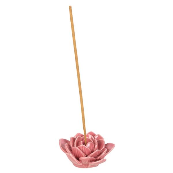 Pink Water Lily Incense Stick Holder - Image 2