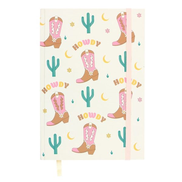 Cowboy Boot A5 Notebook with Sticker Sheet - Image 2