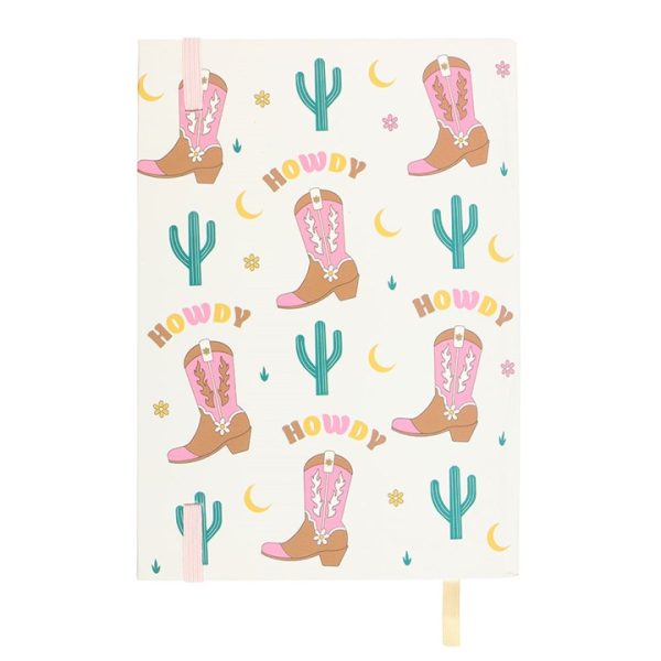 Cowboy Boot A5 Notebook with Sticker Sheet - Image 3