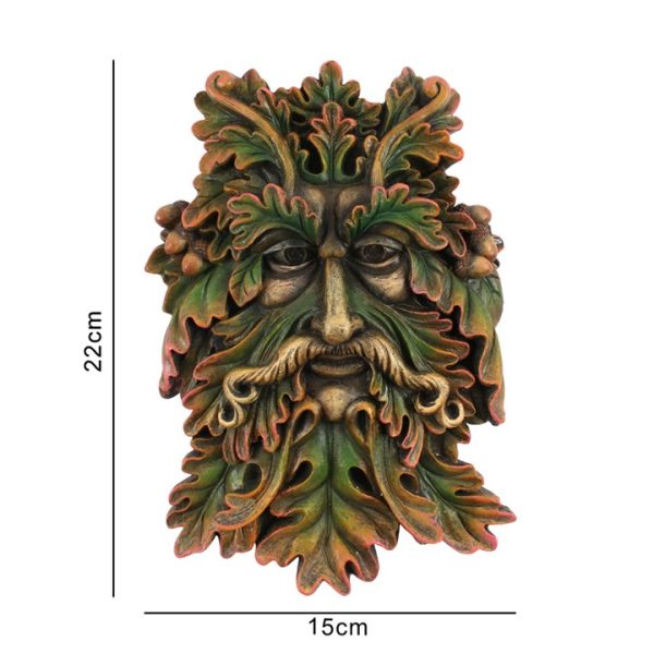 Green Man Face Plaque - Image 3