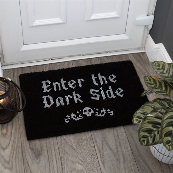 Black Enter The Dark Side Coir Doormat - Image 4