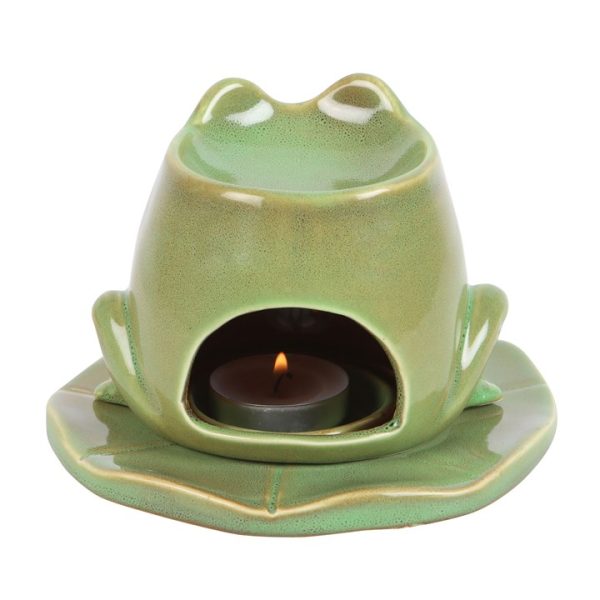 Frog Shaped Oil Burner on Lily Pad - Image 3