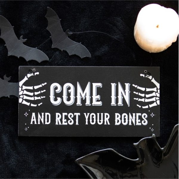 Come In and Rest Your Bones Hanging Sign - Image 4