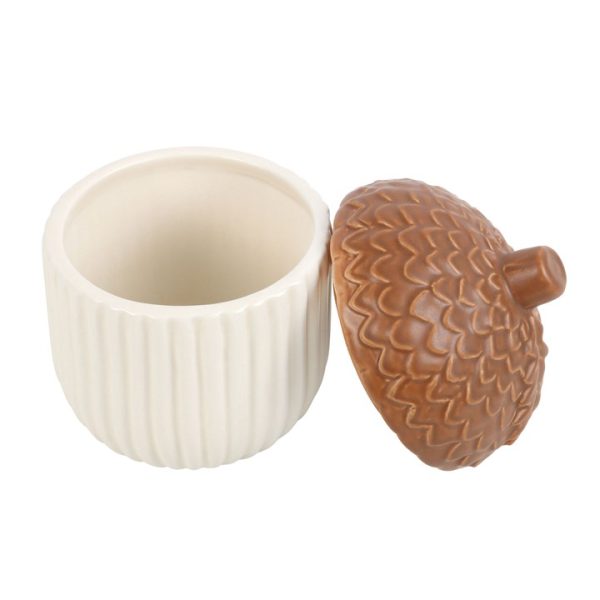 Autumn Acorn Ceramic Storage Jar - Image 2