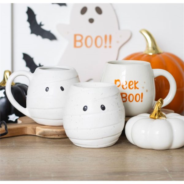 Peekaboo Ghost Rounded Mug - Image 6