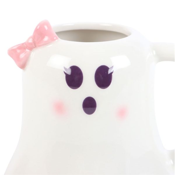 Mrs Boo Ghost Shaped Mug with Bow - Image 2