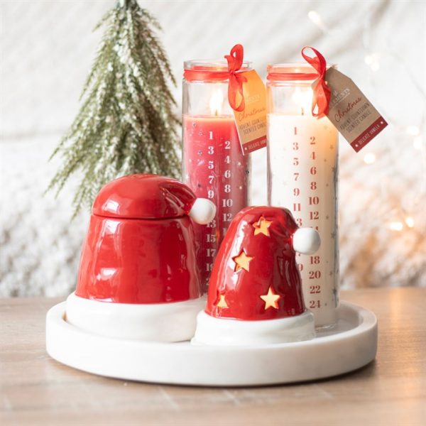 White Vanilla Advent Tube Candle - Image 5