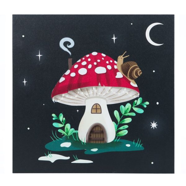 Gnome Sweet Gnome Light Up Canvas Plaque - Image 2