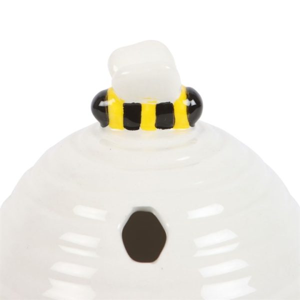 White Beehive Incense Cone Holder - Image 3