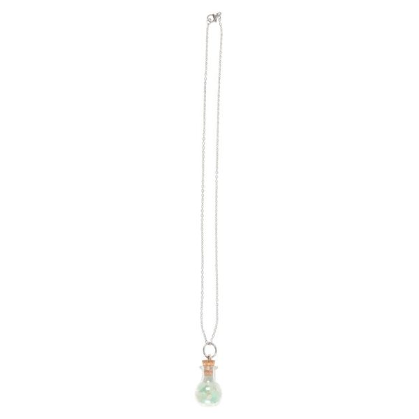 Luck Green Aventurine Crystal Chip Potion Bottle Necklace - Image 3