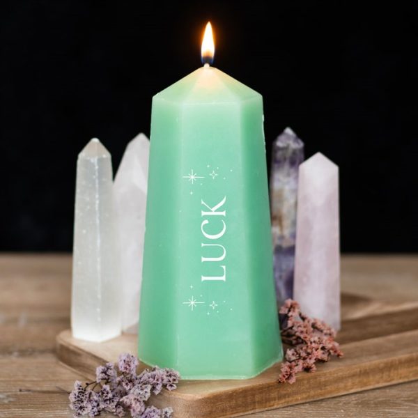 Luck Crystal Candle with Rough Green Aventurine - Image 5