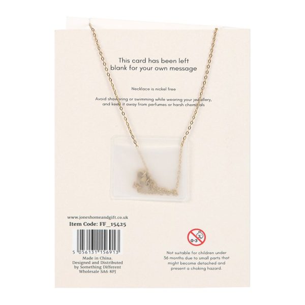 Orange Aura Crystal Mushroom Necklace Greeting Card - Image 2