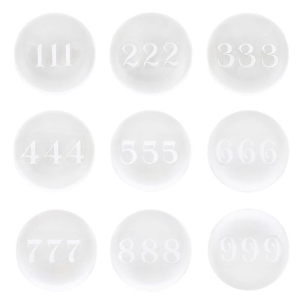 Set of 9 Angel Number Crystal Balls - Image 3