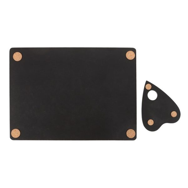 Black Talking Board Placemat and Coaster Set - Image 3