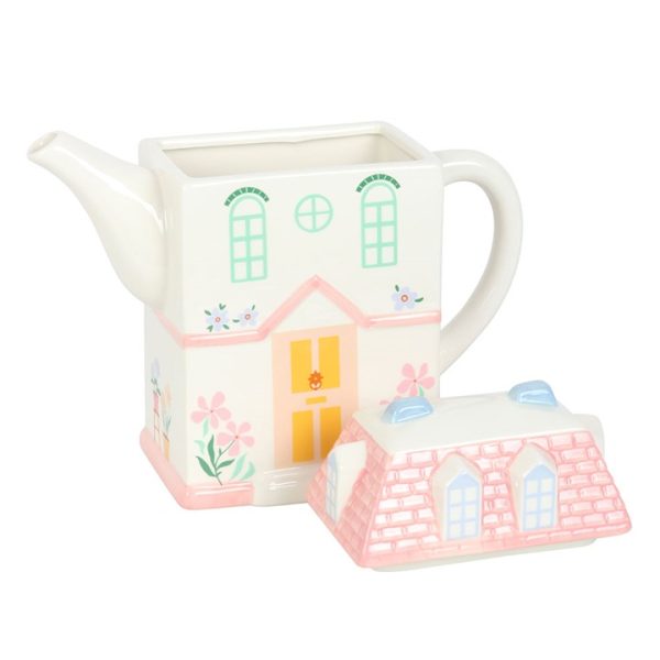 Pastel House Shaped Teapot - Image 6