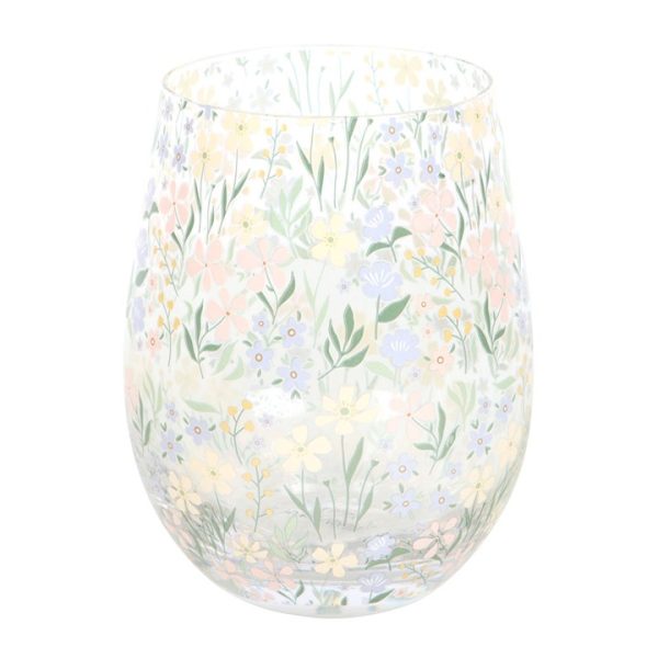 Ditsy Floral Print Stemless Glass - Image 2