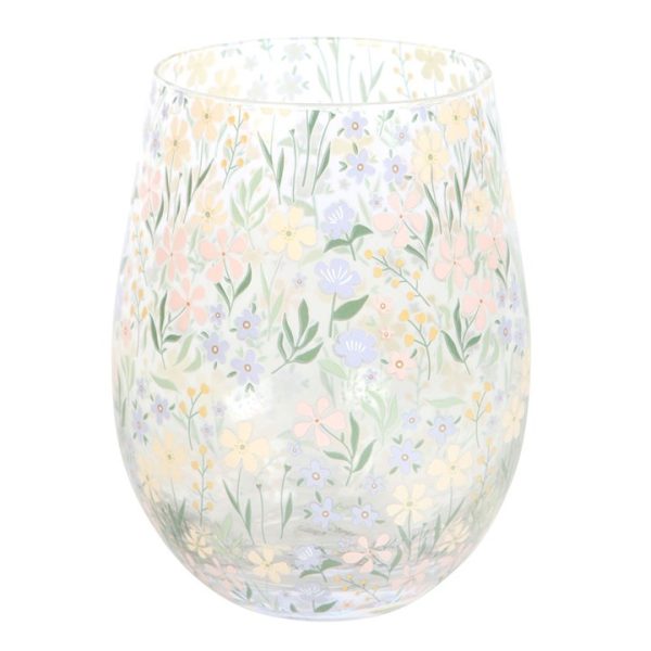 Ditsy Floral Print Stemless Glass - Image 3