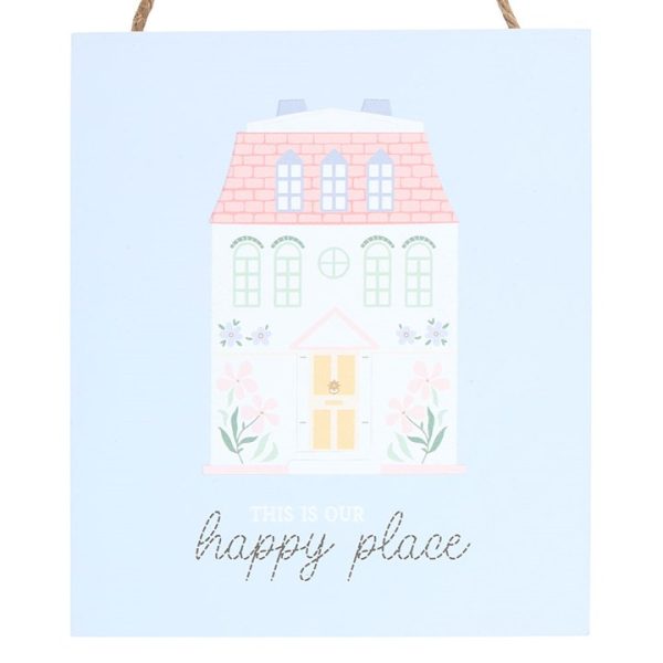 This Is Our Happy Place Pastel House Hanging Sign - Image 3