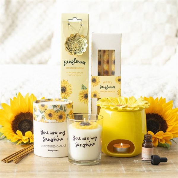 Set of 3 Sunflower Taper Candles - Image 6