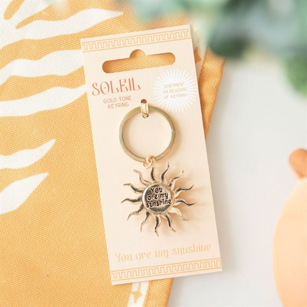 Gold Sun Keyring - Image 2