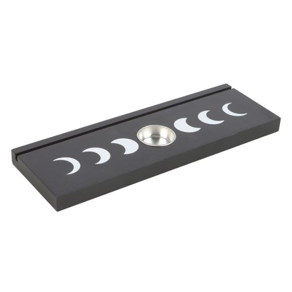 Black Moon Phase Tarot Card Stand Tealight Holder - Image 3