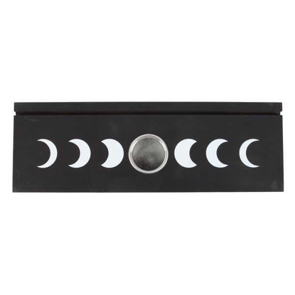 Black Moon Phase Tarot Card Stand Tealight Holder - Image 4