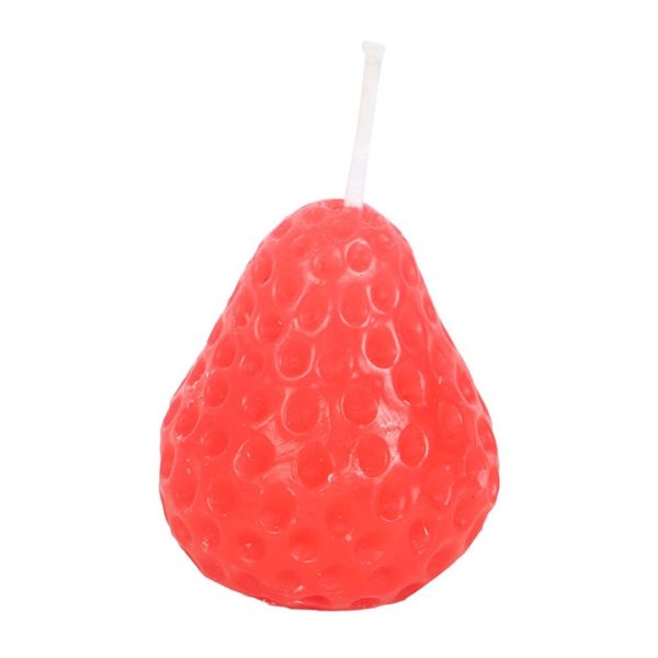 Set of 3 Strawberry Shaped Candles - Image 3