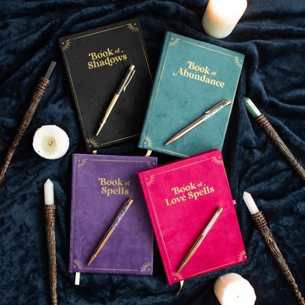 Book of Shadows Journal with Black Obsidian Crystal Pen - Image 6