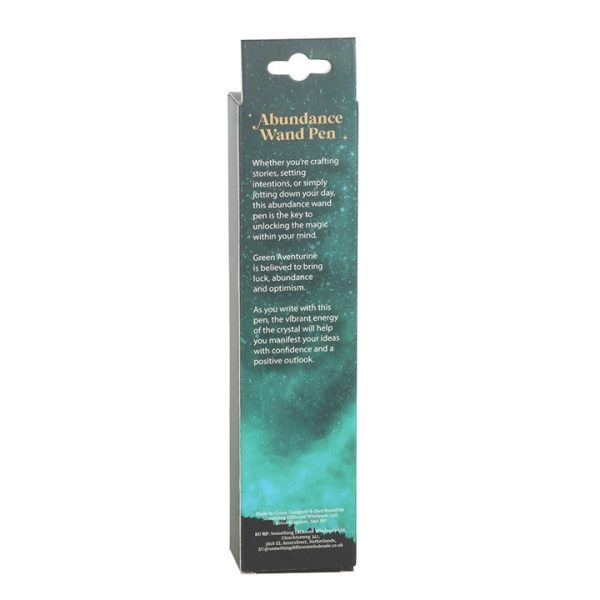 Abundance Green Aventurine Crystal Wand Pen - Image 3